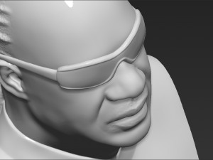 stevie wonder bust 3d printing ready stl obj formats Modèles 3D en vedette