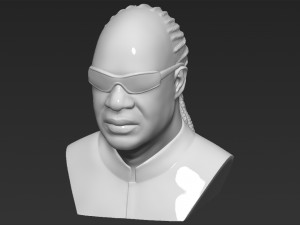 stevie wonder bust 3d printing ready stl obj formats Modèles 3D en vedette