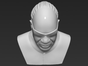 stevie wonder bust 3d printing ready stl obj formats Modèles 3D en vedette