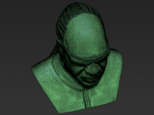 stevie wonder bust 3d printing ready stl obj formats Modèles 3D en vedette