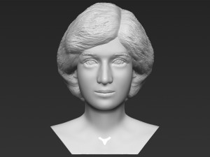 princess diana bust 3d printing ready stl obj formats 3D Print Model