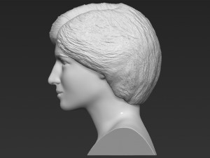princess diana bust 3d printing ready stl obj formats 3D Baskı Modeli