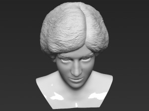 princess diana bust 3d printing ready stl obj formats 3D Baskı Modeli