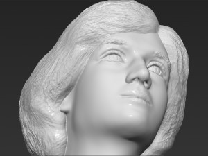 princess diana bust 3d printing ready stl obj formats 3D Baskı Modeli