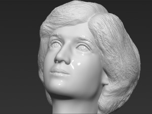 princess diana bust 3d printing ready stl obj formats 3D Baskı Modeli