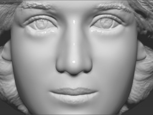 princess diana bust 3d printing ready stl obj formats 3D Baskı Modeli