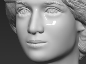 princess diana bust 3d printing ready stl obj formats 3D Baskı Modeli