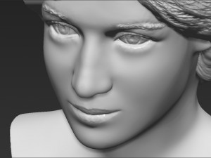 princess diana bust 3d printing ready stl obj formats 3D Baskı Modeli