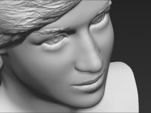 princess diana bust 3d printing ready stl obj formats 3D Baskı Modeli