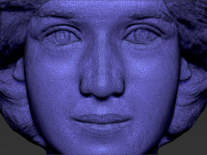 princess diana bust 3d printing ready stl obj formats 3D Baskı Modeli