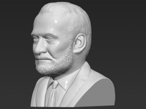 buzz aldrin bust 3d printing ready stl obj formats Model Cetak 3D