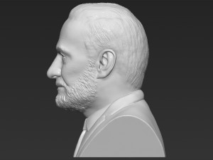 buzz aldrin bust 3d printing ready stl obj formats Model Cetak 3D
