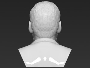 buzz aldrin bust 3d printing ready stl obj formats Model Cetak 3D