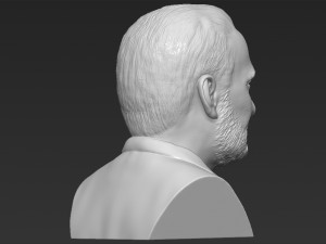 buzz aldrin bust 3d printing ready stl obj formats Model Cetak 3D