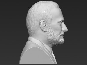 buzz aldrin bust 3d printing ready stl obj formats Model Cetak 3D