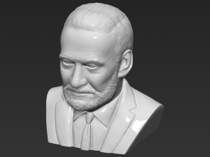 buzz aldrin bust 3d printing ready stl obj formats Model Cetak 3D