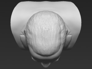 buzz aldrin bust 3d printing ready stl obj formats Model Cetak 3D