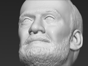 buzz aldrin bust 3d printing ready stl obj formats Model Cetak 3D