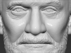 buzz aldrin bust 3d printing ready stl obj formats Model Cetak 3D
