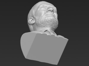 buzz aldrin bust 3d printing ready stl obj formats Model Cetak 3D