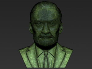 buzz aldrin bust 3d printing ready stl obj formats Model Cetak 3D