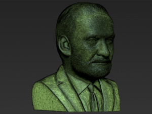 buzz aldrin bust 3d printing ready stl obj formats Model Cetak 3D
