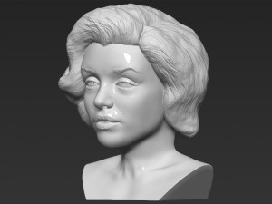marilyn monroe bust 3d printing ready stl obj formats 3D प्रिंट मॉडल