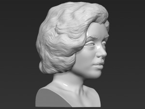 marilyn monroe bust 3d printing ready stl obj formats 3D प्रिंट मॉडल