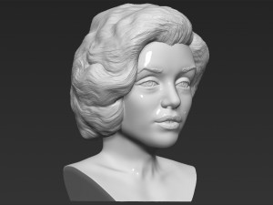 marilyn monroe bust 3d printing ready stl obj formats 3D प्रिंट मॉडल