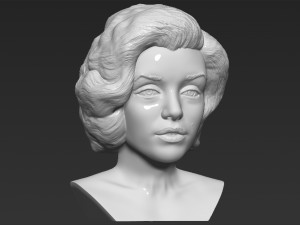 marilyn monroe bust 3d printing ready stl obj formats 3D प्रिंट मॉडल
