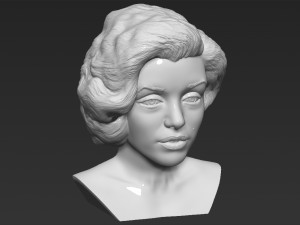 marilyn monroe bust 3d printing ready stl obj formats 3D प्रिंट मॉडल