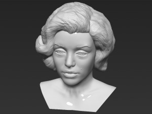 marilyn monroe bust 3d printing ready stl obj formats 3D प्रिंट मॉडल