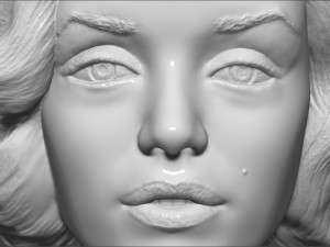 marilyn monroe bust 3d printing ready stl obj formats 3D प्रिंट मॉडल
