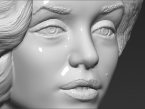 marilyn monroe bust 3d printing ready stl obj formats 3D प्रिंट मॉडल