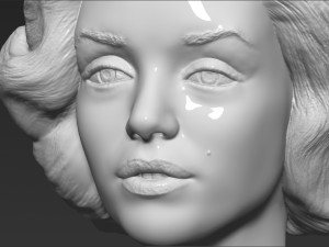 marilyn monroe bust 3d printing ready stl obj formats 3D प्रिंट मॉडल