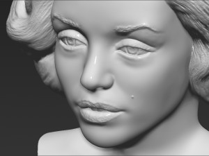 marilyn monroe bust 3d printing ready stl obj formats 3D प्रिंट मॉडल