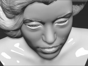 marilyn monroe bust 3d printing ready stl obj formats 3D प्रिंट मॉडल