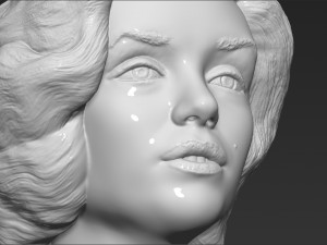marilyn monroe bust 3d printing ready stl obj formats 3D प्रिंट मॉडल