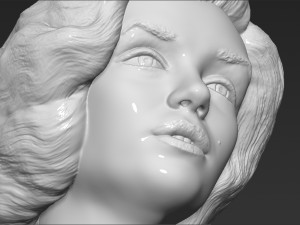 marilyn monroe bust 3d printing ready stl obj formats 3D प्रिंट मॉडल