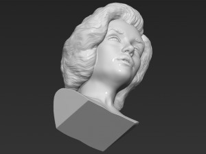 marilyn monroe bust 3d printing ready stl obj formats 3D प्रिंट मॉडल