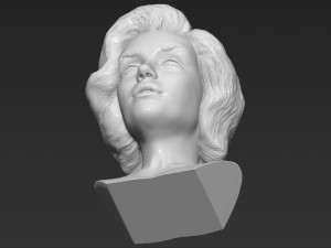 marilyn monroe bust 3d printing ready stl obj formats 3D प्रिंट मॉडल