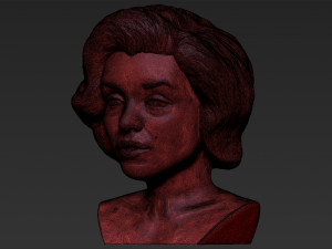 marilyn monroe bust 3d printing ready stl obj formats 3D प्रिंट मॉडल