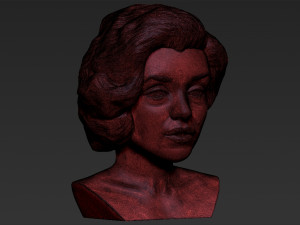 marilyn monroe bust 3d printing ready stl obj formats 3D प्रिंट मॉडल