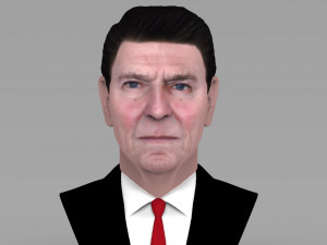 ronald reagan bust ready for full color 3d printing 3D Print Model