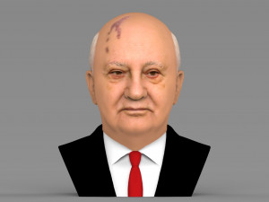 mikhail gorbachev bust ready for full color 3d printing 3D Print Model