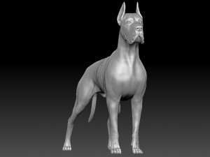 great dane dog for 3d printing 3D Print Model