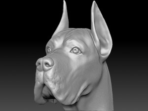 great dane head for 3d printing 3D Print Model