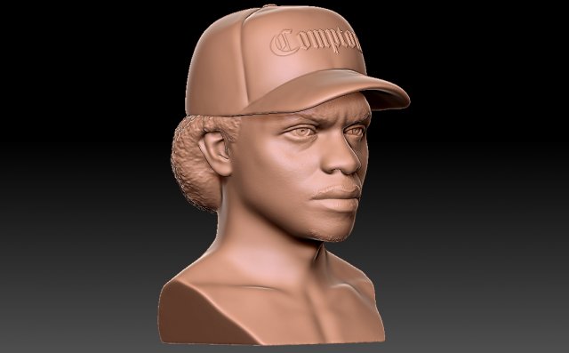Eazy-E Bust 3D model 3D printable