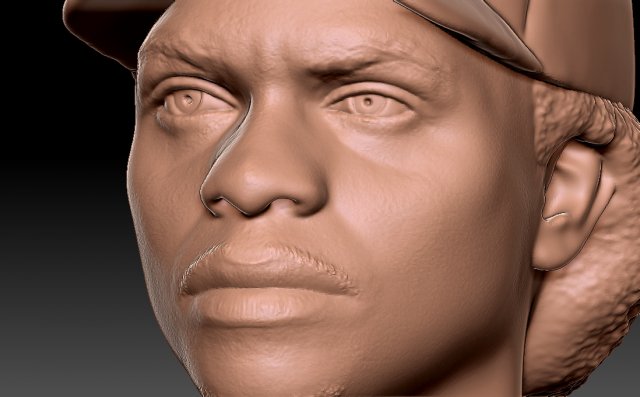 Eazy-E Bust 3D model 3D printable