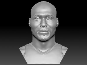 Karl Malone bust for 3D printing 3D Print Model